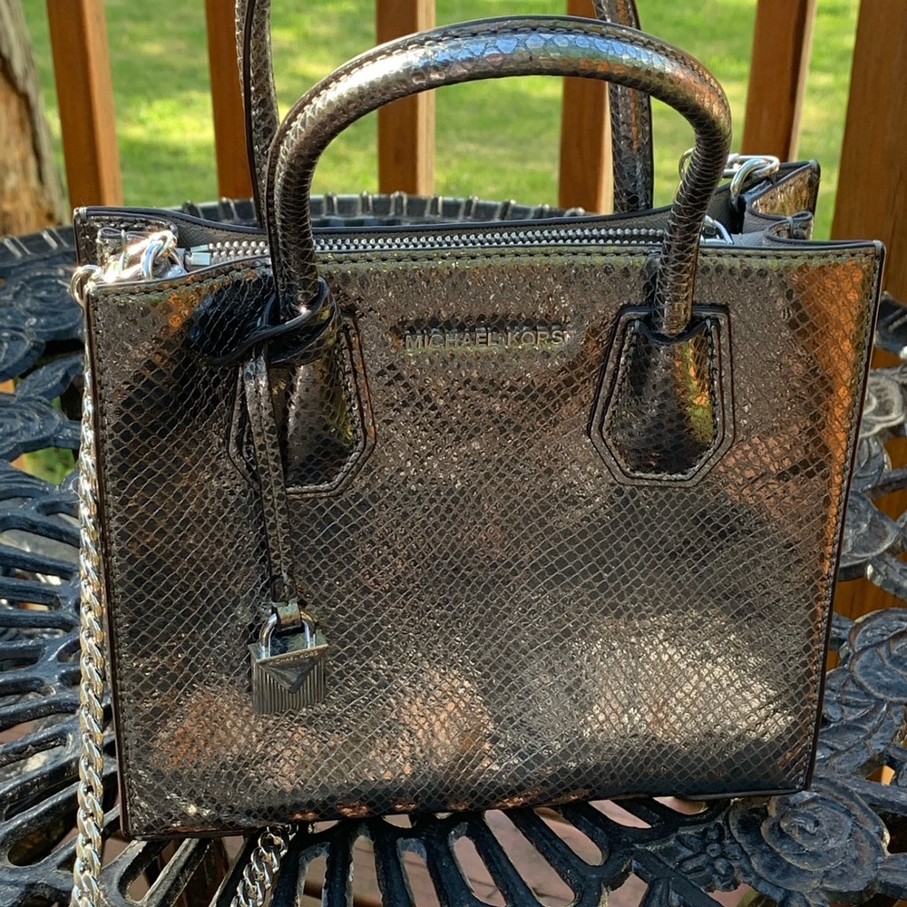 Michael Kors Silver Python Crossbody - image 2